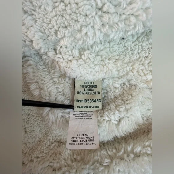 L.L.Bean Women's Scotch Plaid Flannel Sherpa-Lined Zip Hoodie Size Small Outdoor - Picture 7 of 10